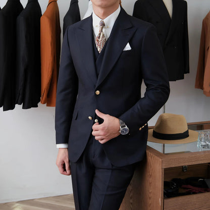 Men’s Jet Navy Milano Suit