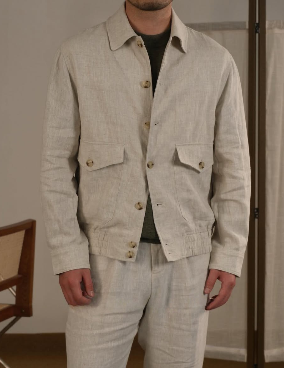Men's Breathable Linen Italian Riviera Jacket