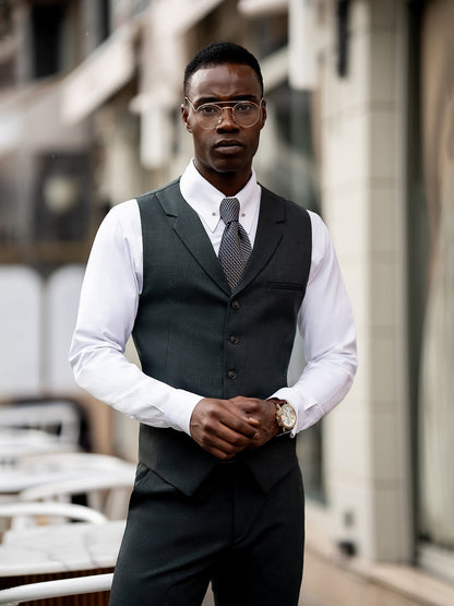 Green Plaid Slim-Fit Suit 3-Piece VIOSSI
