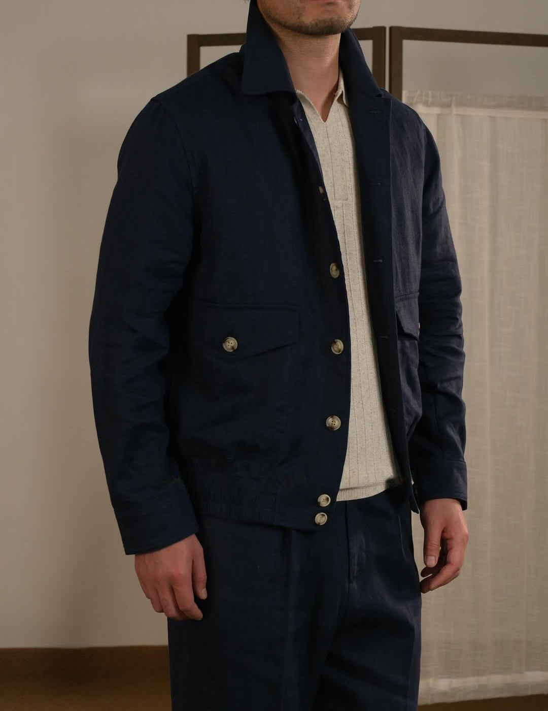 Men's Breathable Linen Italian Riviera Jacket
