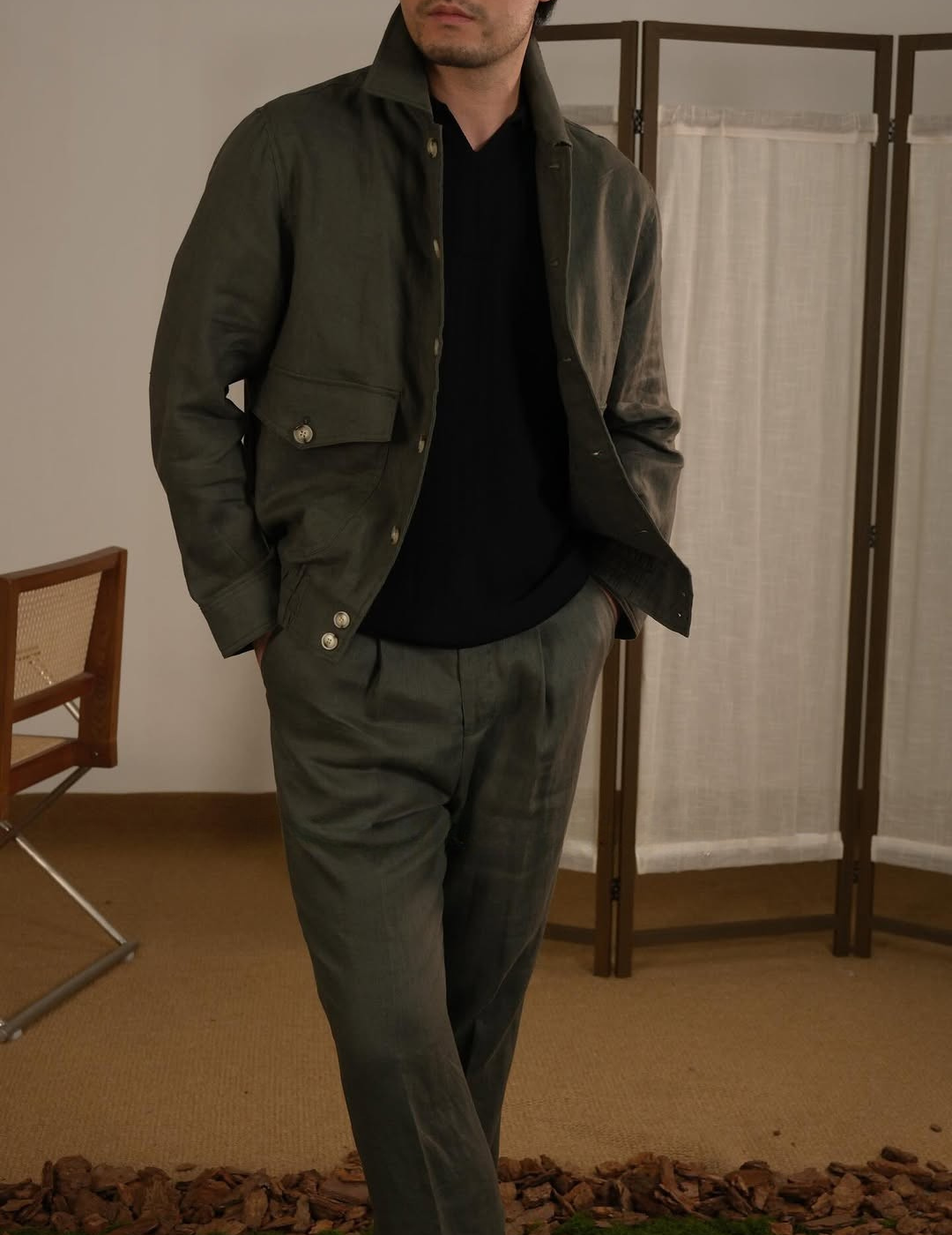 Men's Breathable Linen Italian Riviera Jacket