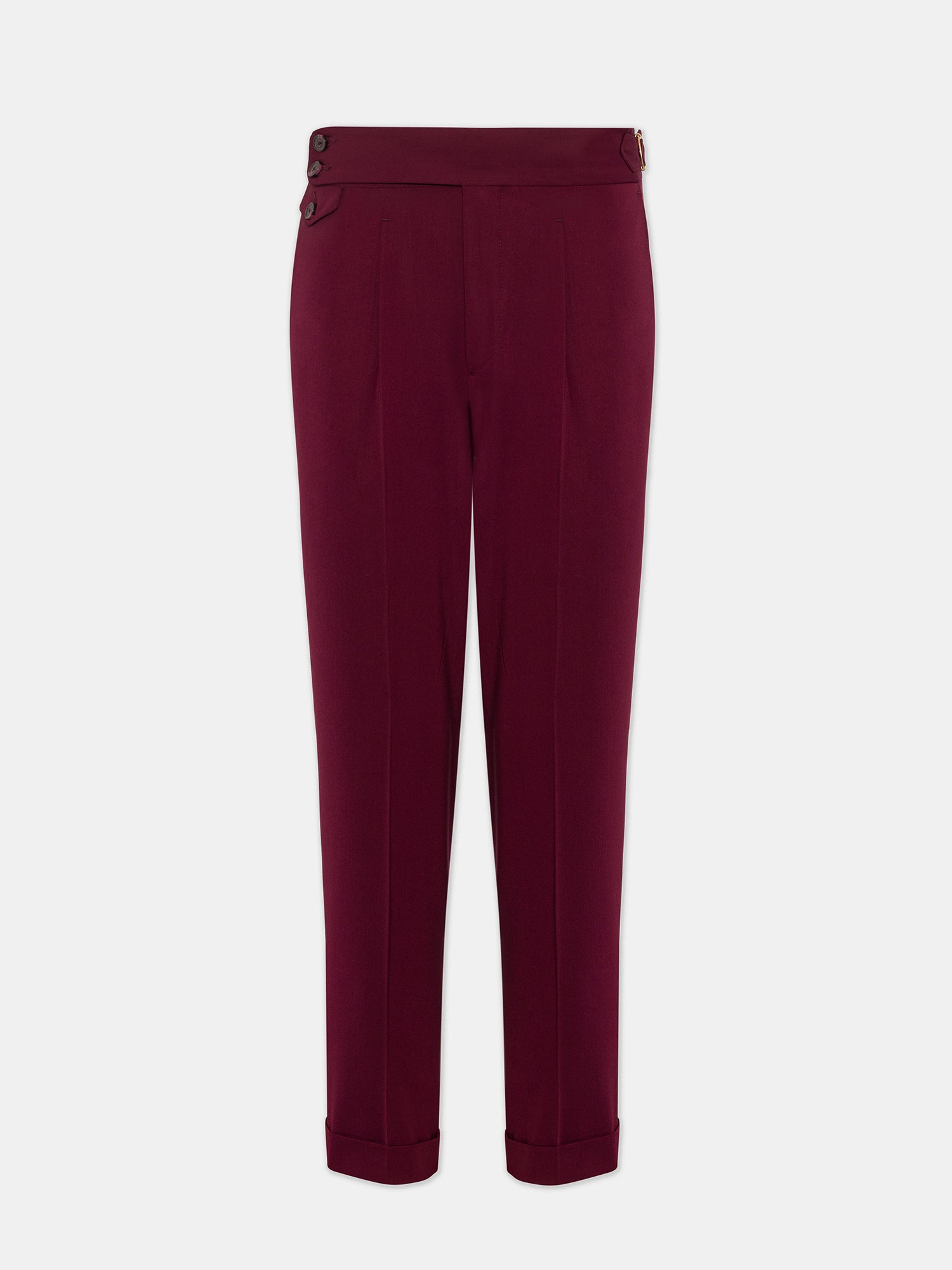London Bordeaux High Waist Slim-Fit Pants VIOSSI
