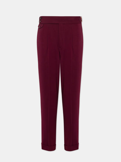 London Bordeaux High Waist Slim-Fit Pants VIOSSI