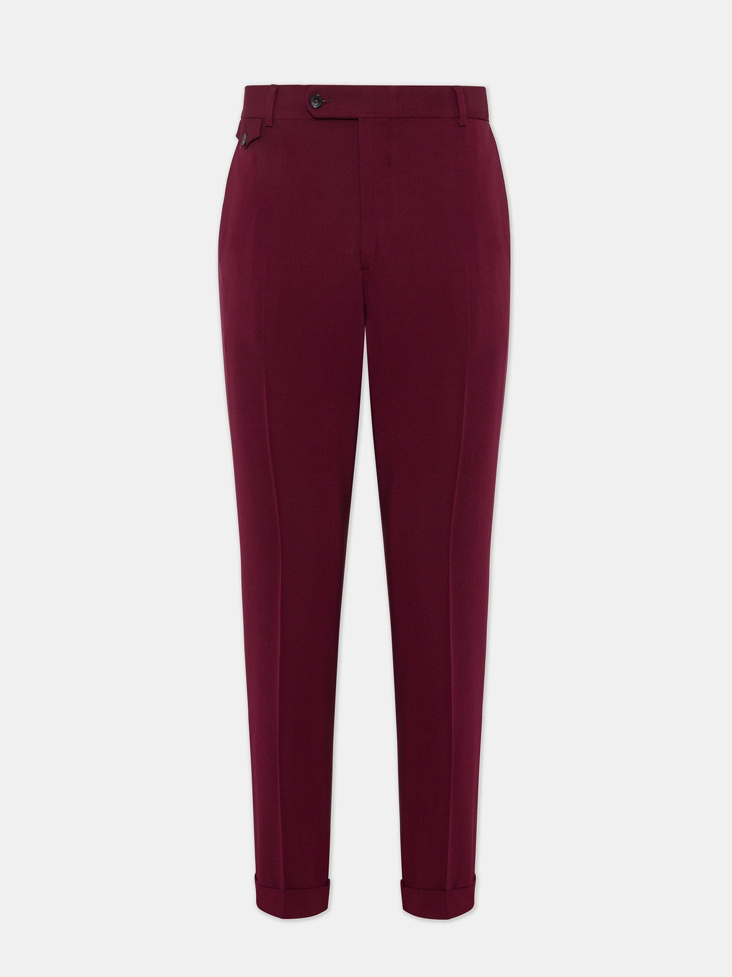 Donazi Bordeaux High Waist Slim-Fit Pants VIOSSI