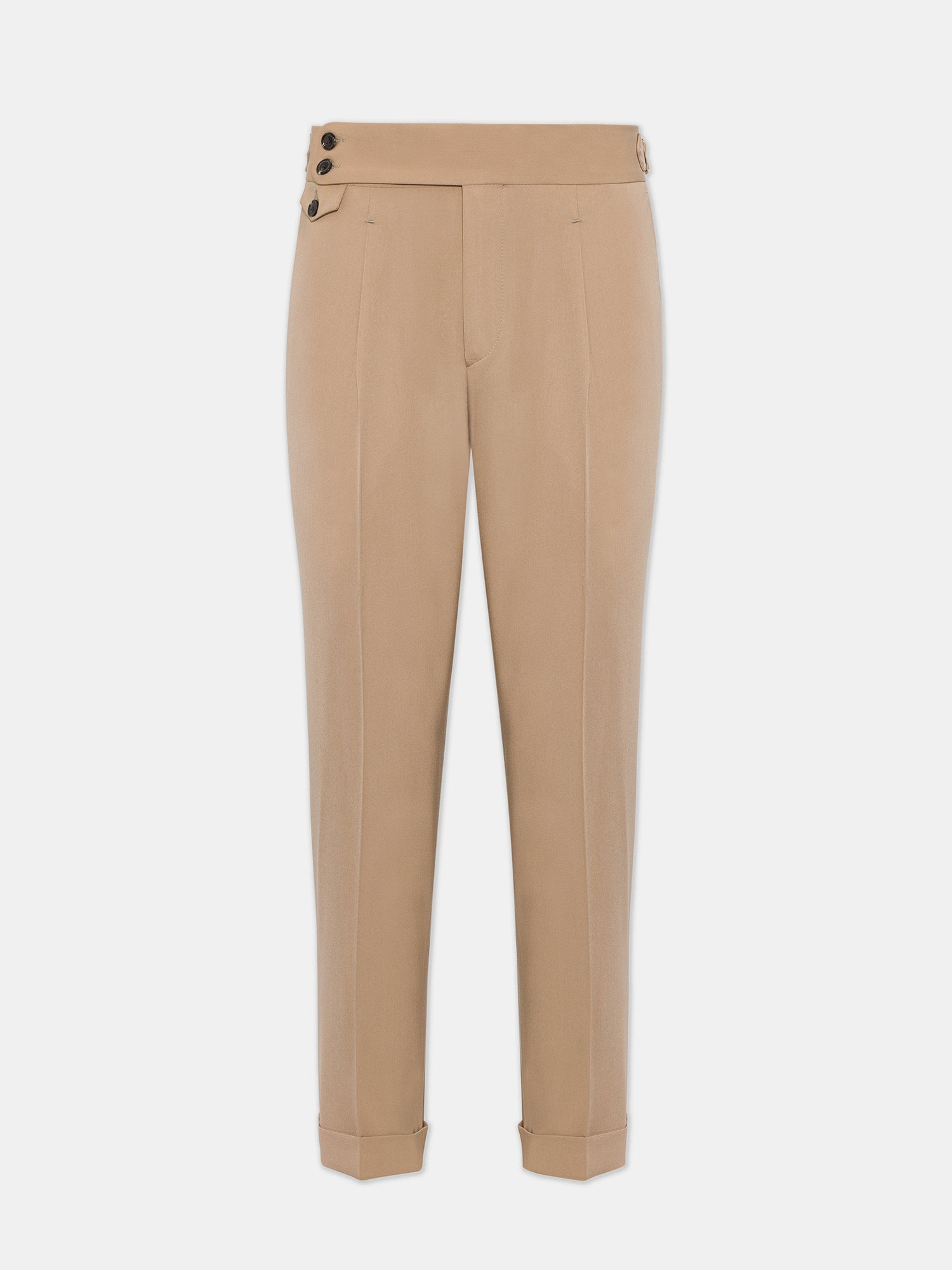 London Camel High Waist Slim-Fit Pants VIOSSI