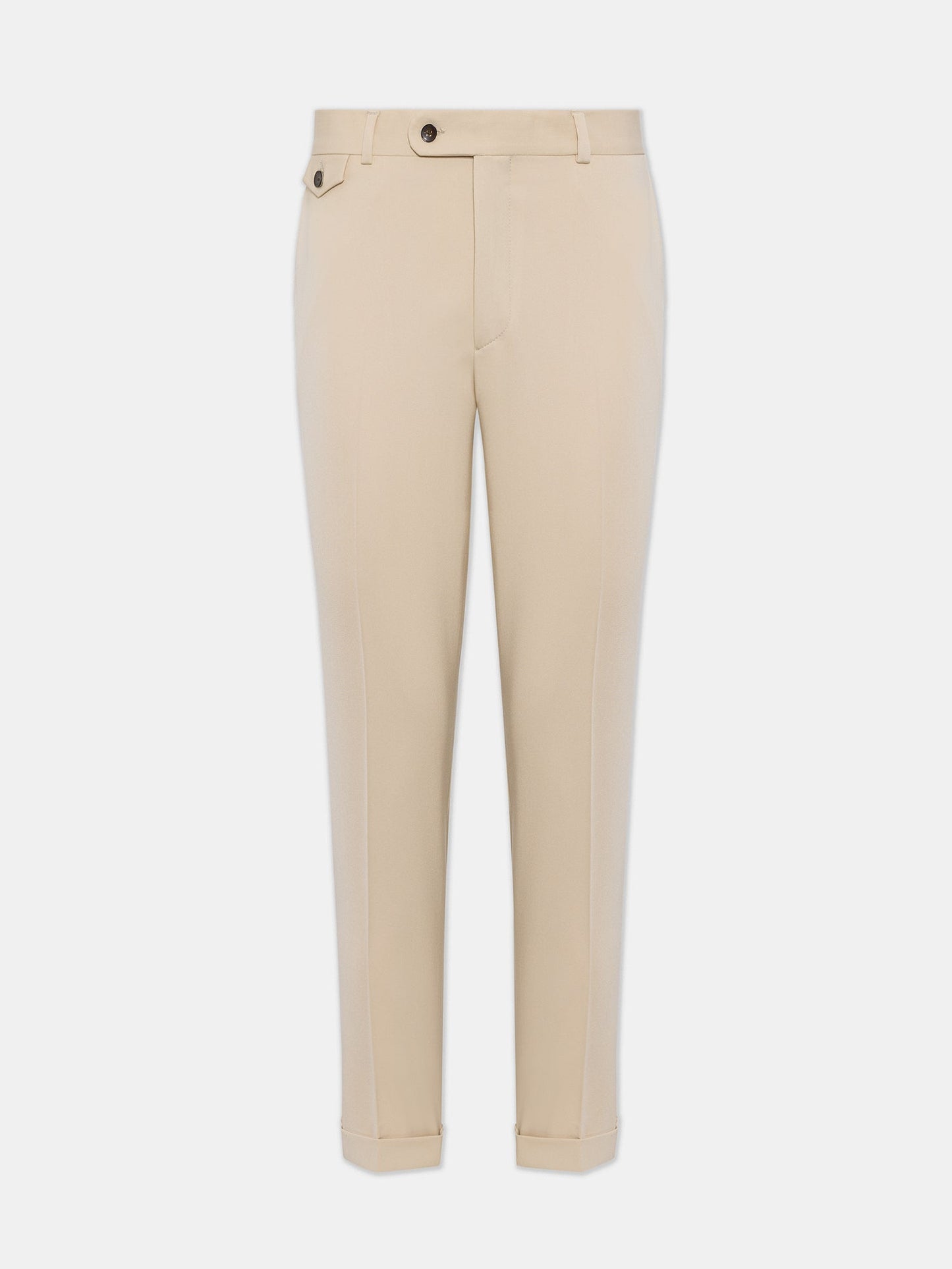 Donazi Beige High Waist Slim-Fit Pants VIOSSI