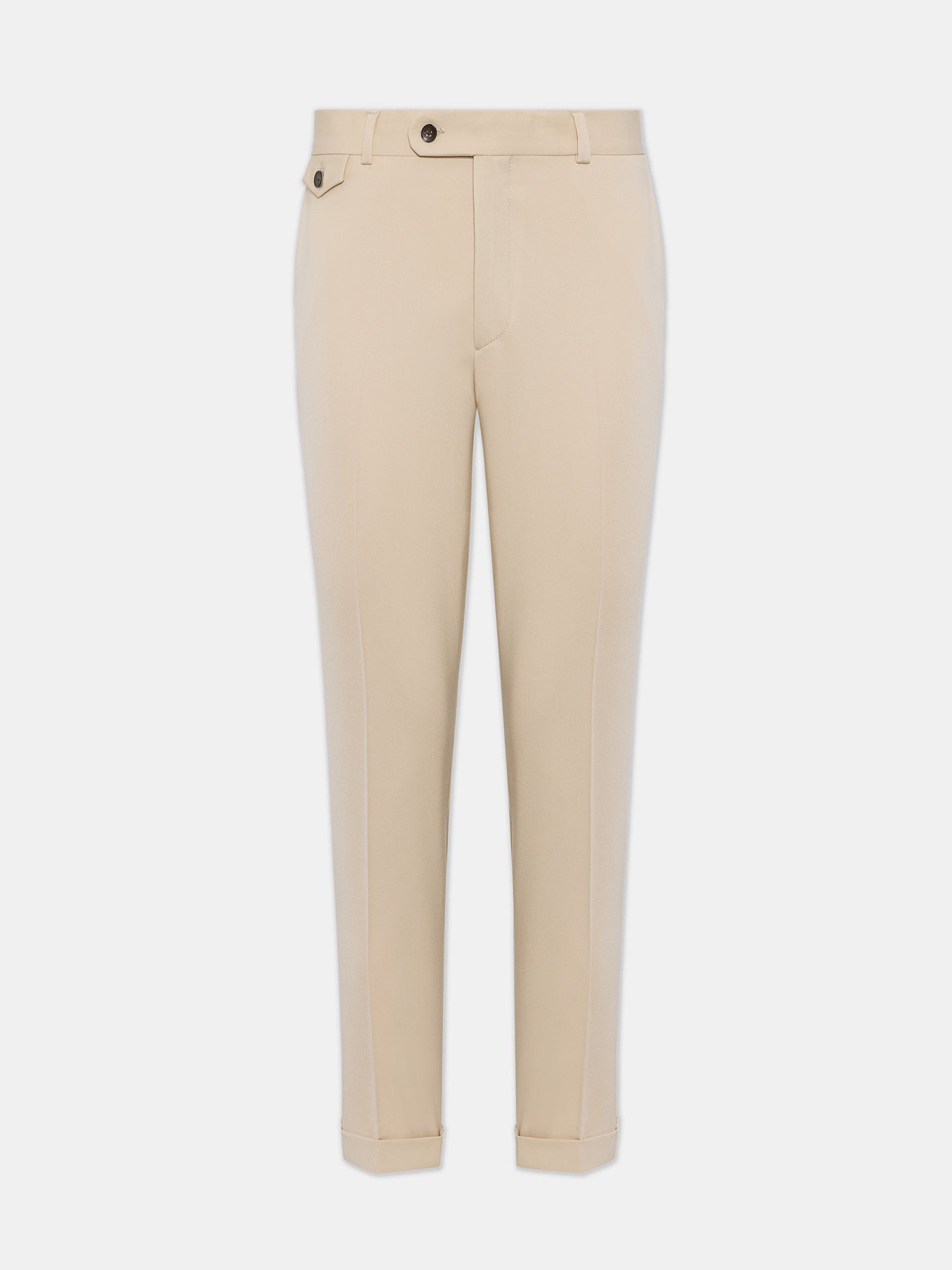 Donazi Beige High Waist Slim-Fit Pants VIOSSI