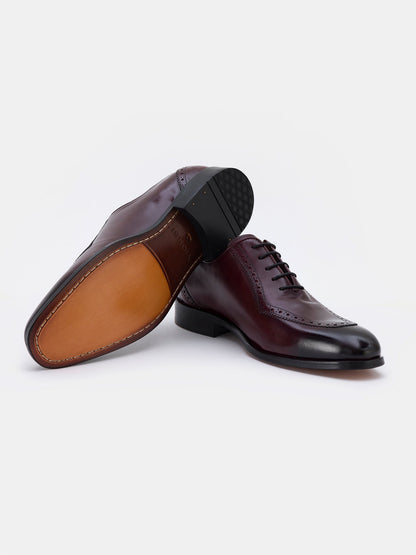Bordeaux Leather Wingtip Oxford VIOSSI