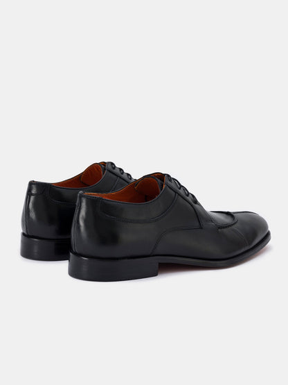 Black Leather Split Toe Derby VIOSSI