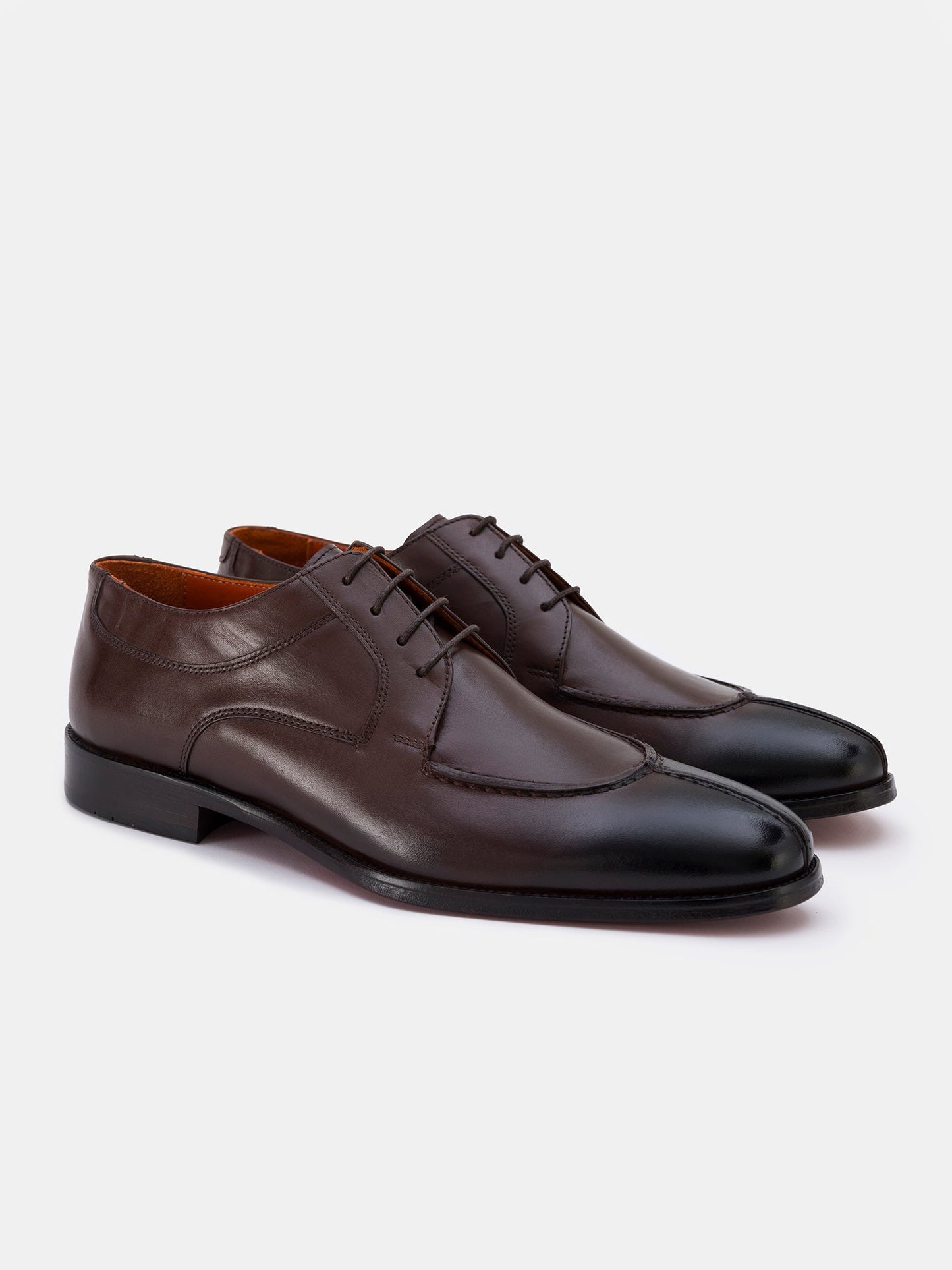 Brown Leather Split Toe Derby VIOSSI