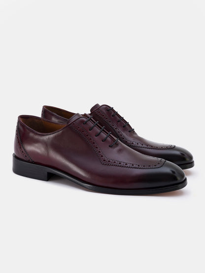 Bordeaux Leather Wingtip Oxford VIOSSI