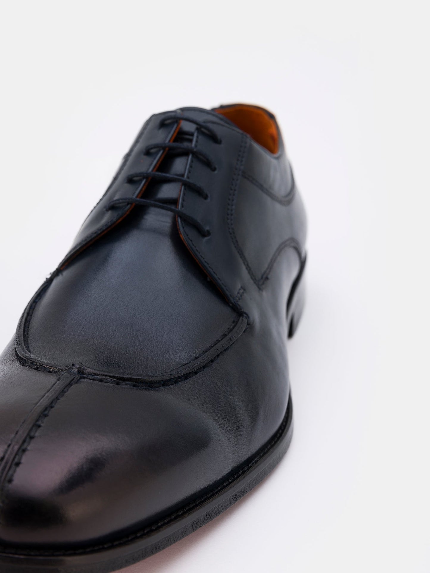 Navy Leather Split Toe Derby VIOSSI