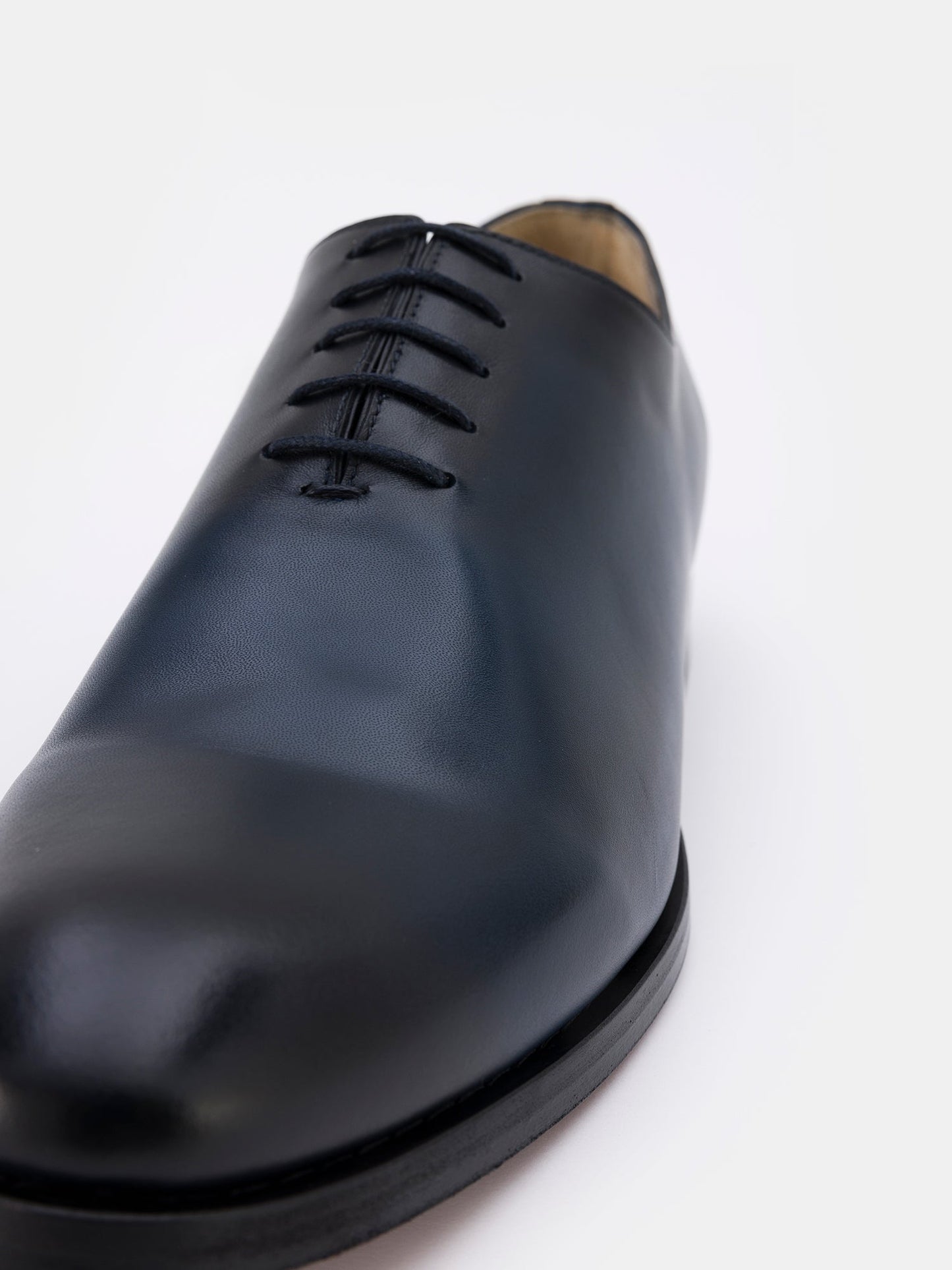 Navy Burnished Leather Oxford VIOSSI
