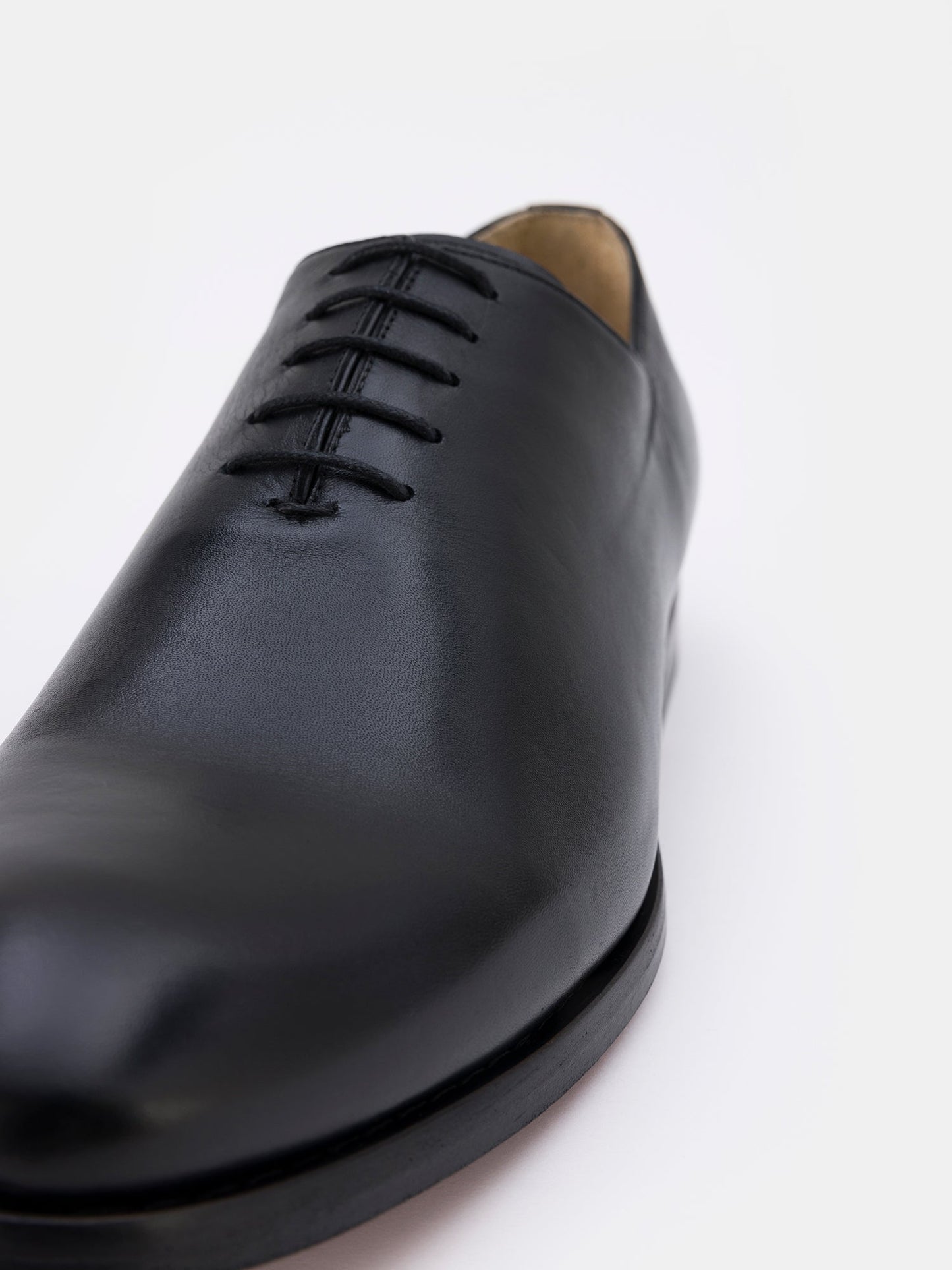 Black Burnished Leather Oxford VIOSSI