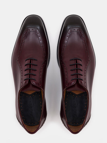 Bordeaux Leather Wingtip Oxford VIOSSI