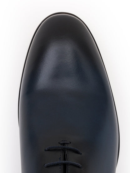 Black Burnished Leather Oxford VIOSSI