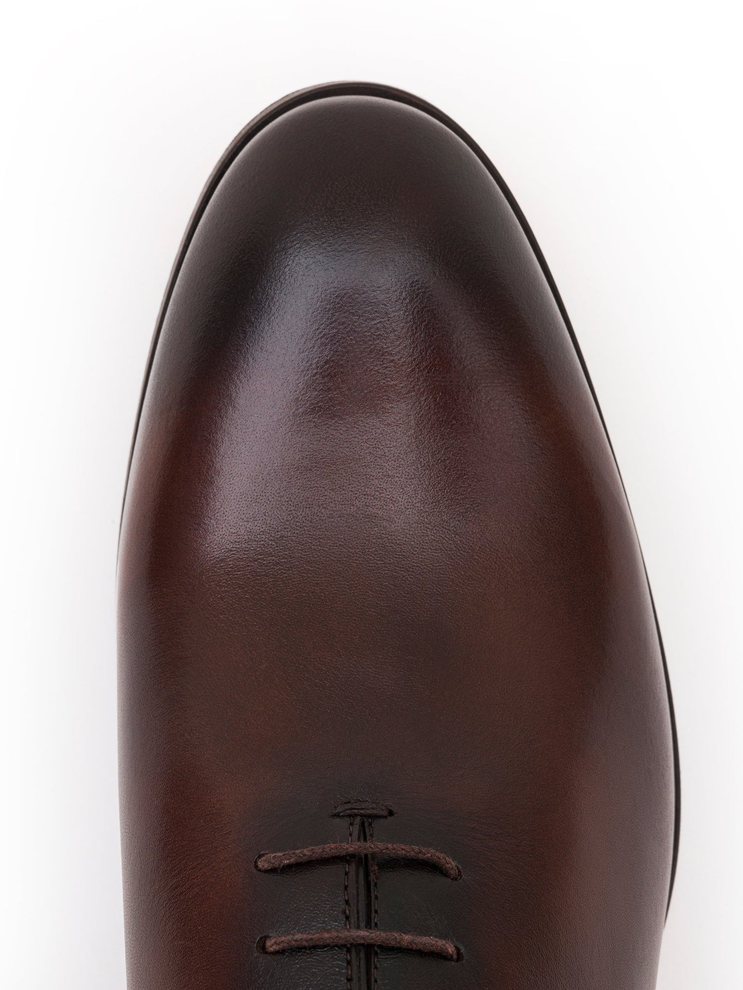 Brown Burnished Leather Oxford VIOSSI