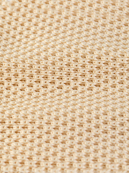 Beige Knitted Tie 6cm