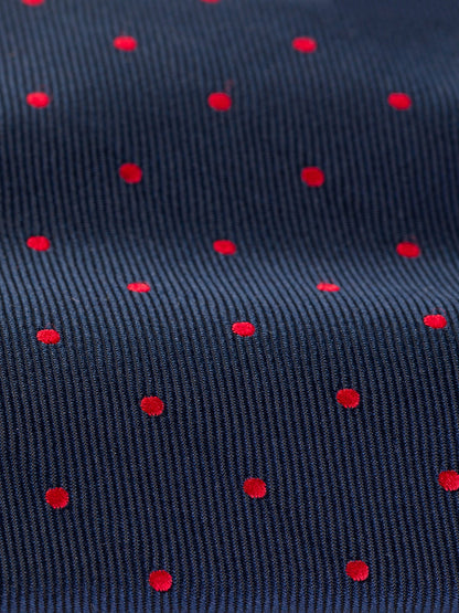 Navy Polka-Dot Tie 9cm