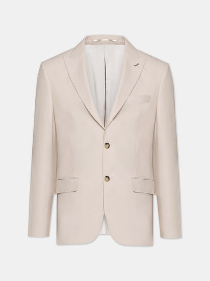 Beige Modern-Fit Suit 3-Piece VIOSSI