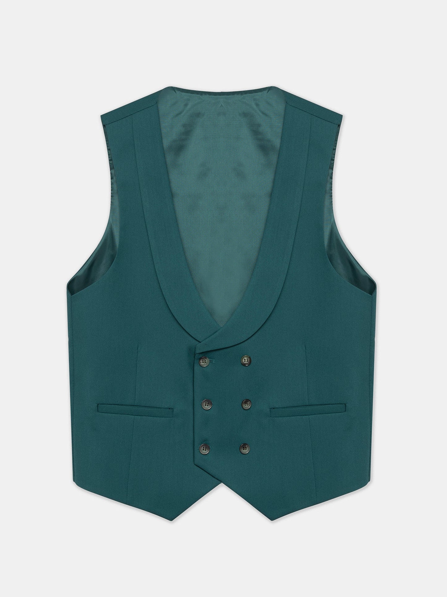 Green Modern-Fit Suit 3-Piece VIOSSI