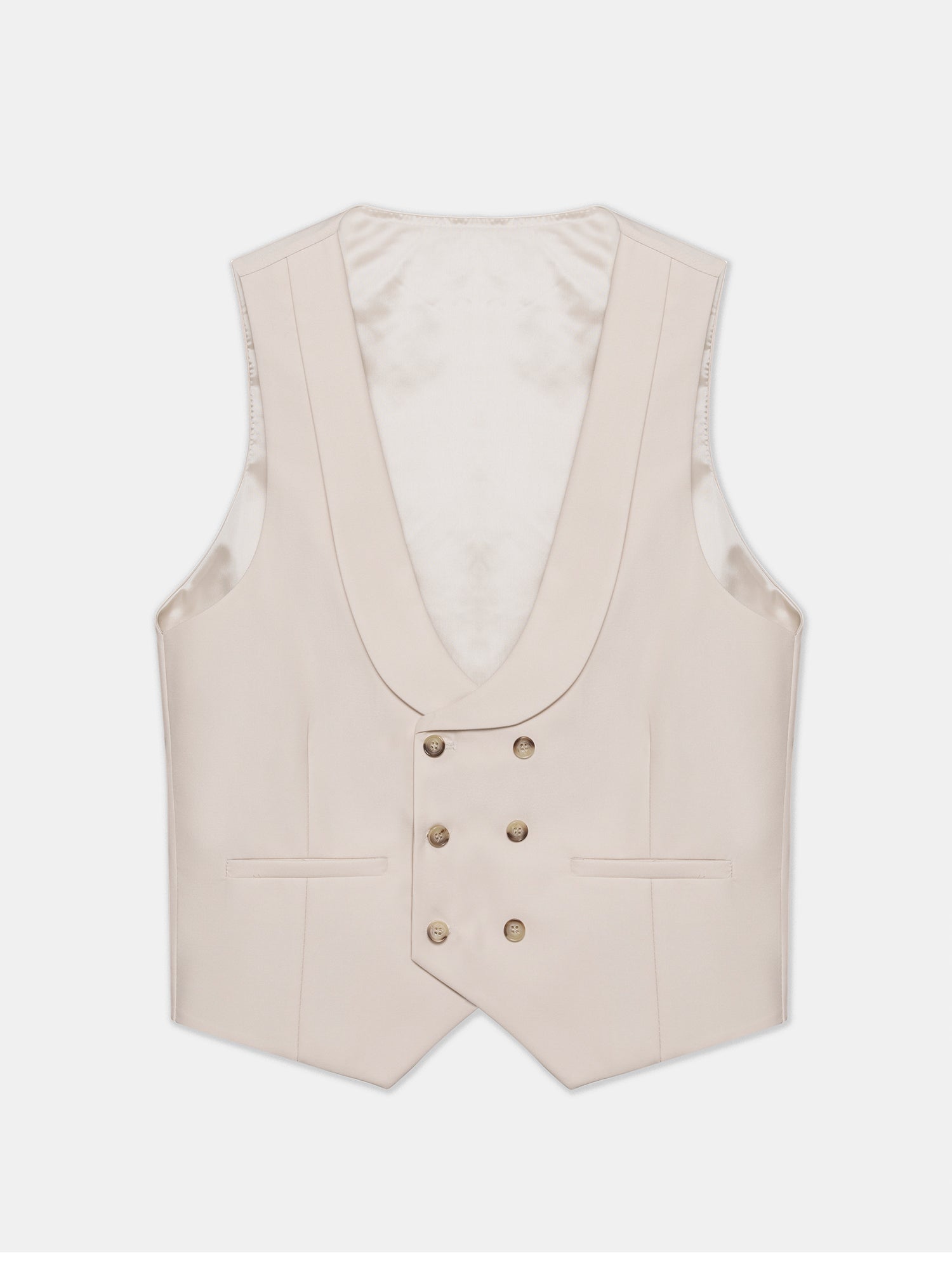 Beige Modern-Fit Suit 3-Piece VIOSSI