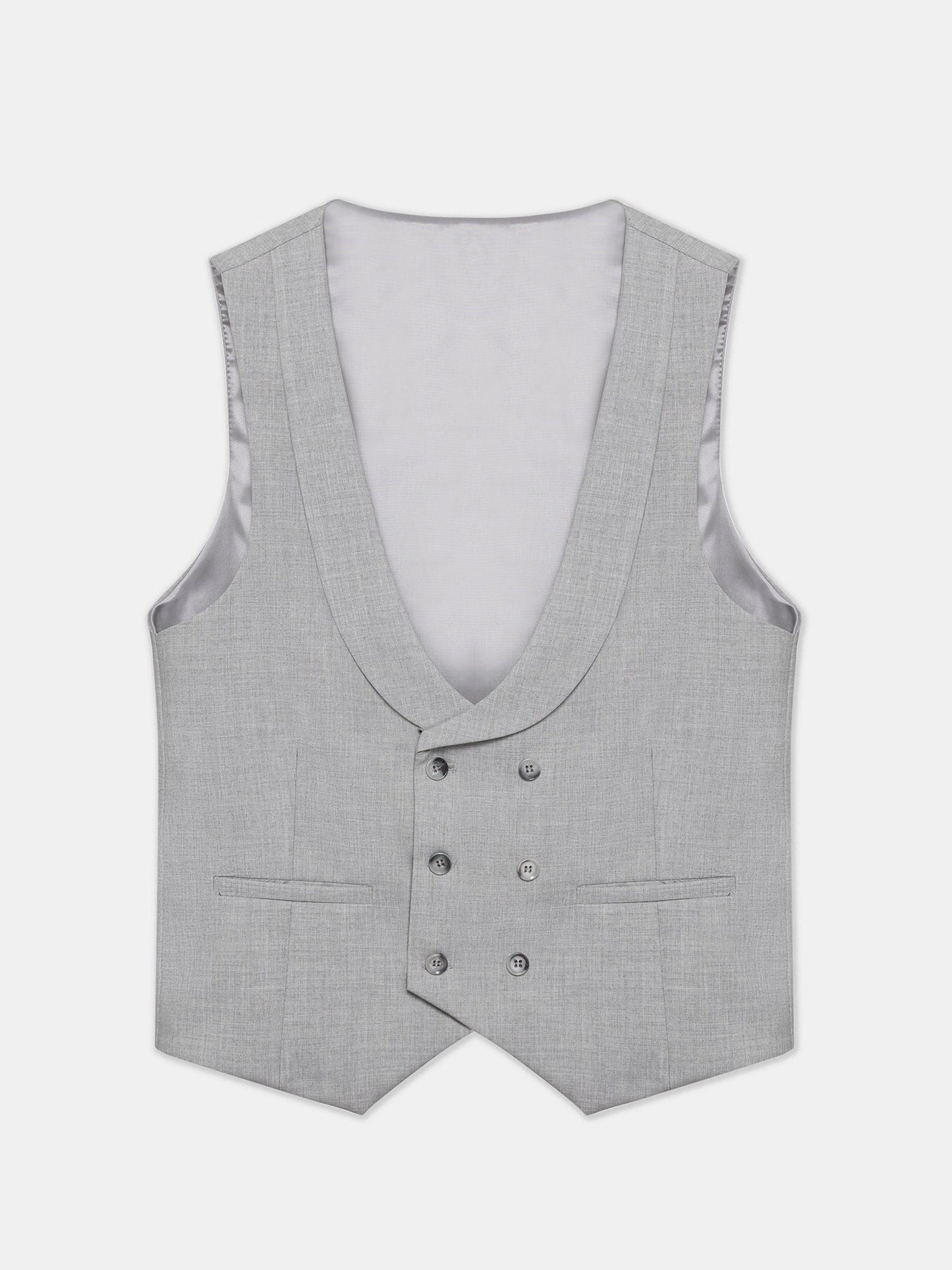 Grey Modern-Fit Suit 3-Piece VIOSSI