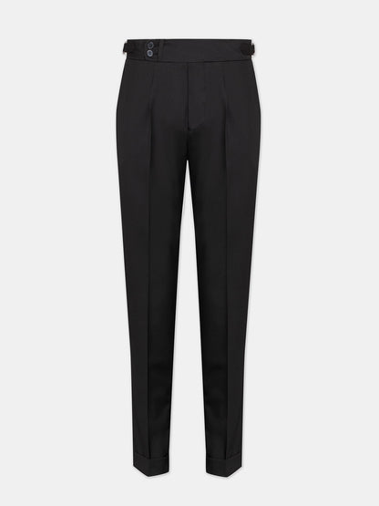 Black Double Breasted Suit 2-Piece VIOSSI