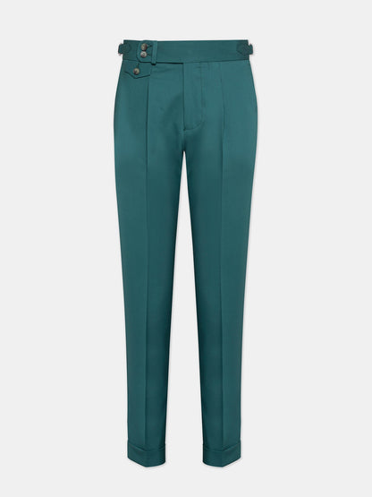 Green Modern-Fit Suit 3-Piece VIOSSI