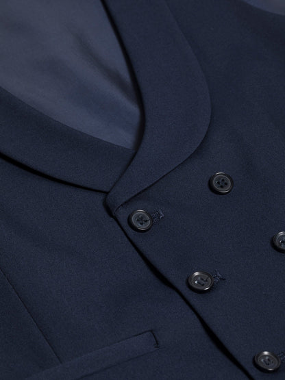Navy Modern-Fit Suit 3-Piece VIOSSI
