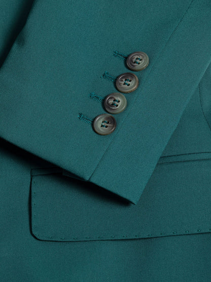 Green Double Breasted Suit 2-Piece VIOSSI