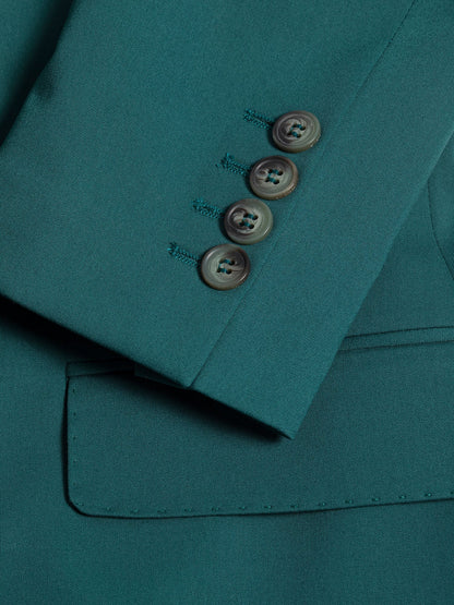Green Modern-Fit Suit 3-Piece VIOSSI