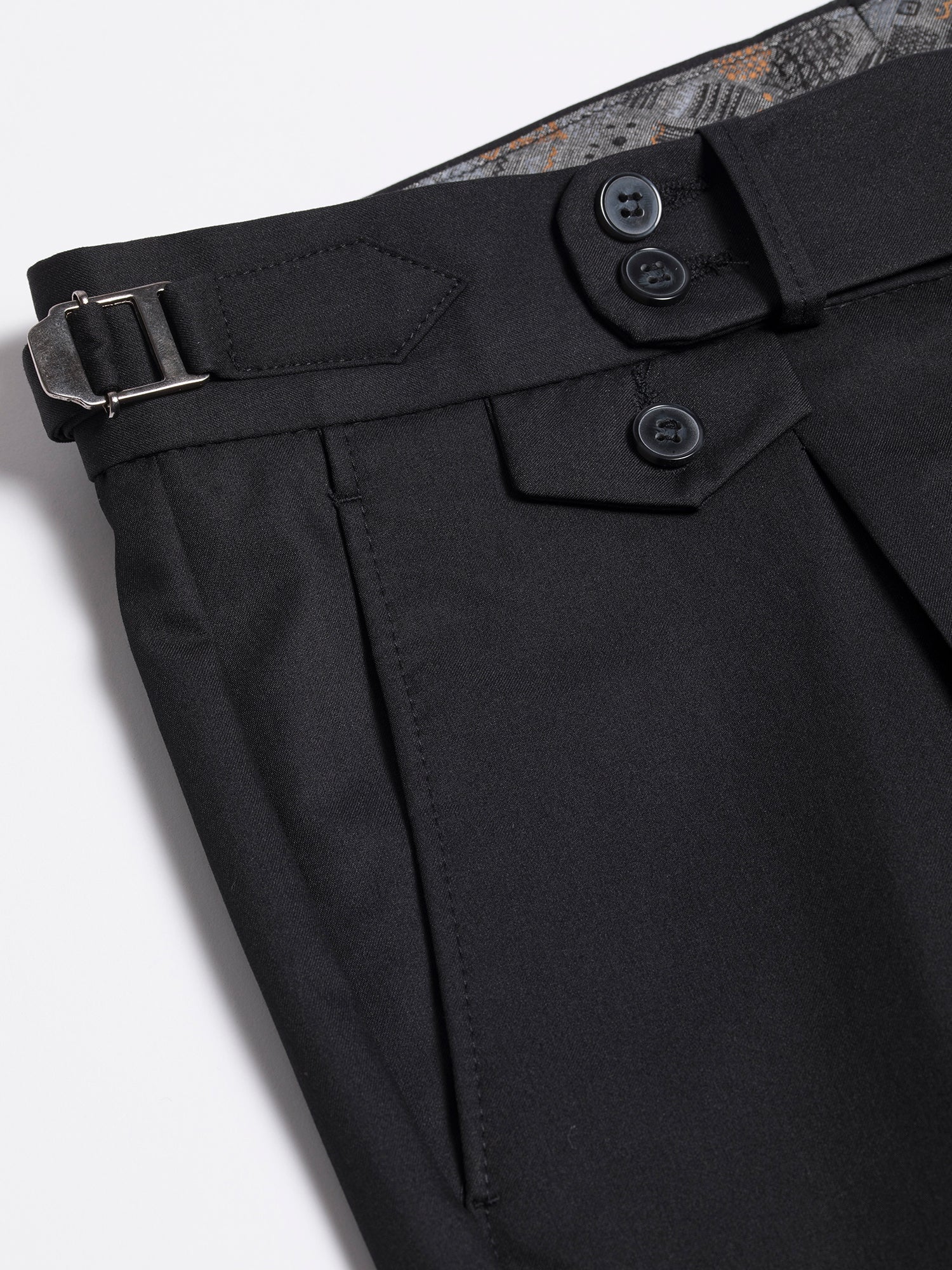 Black Modern-Fit Suit 3-Piece VIOSSI