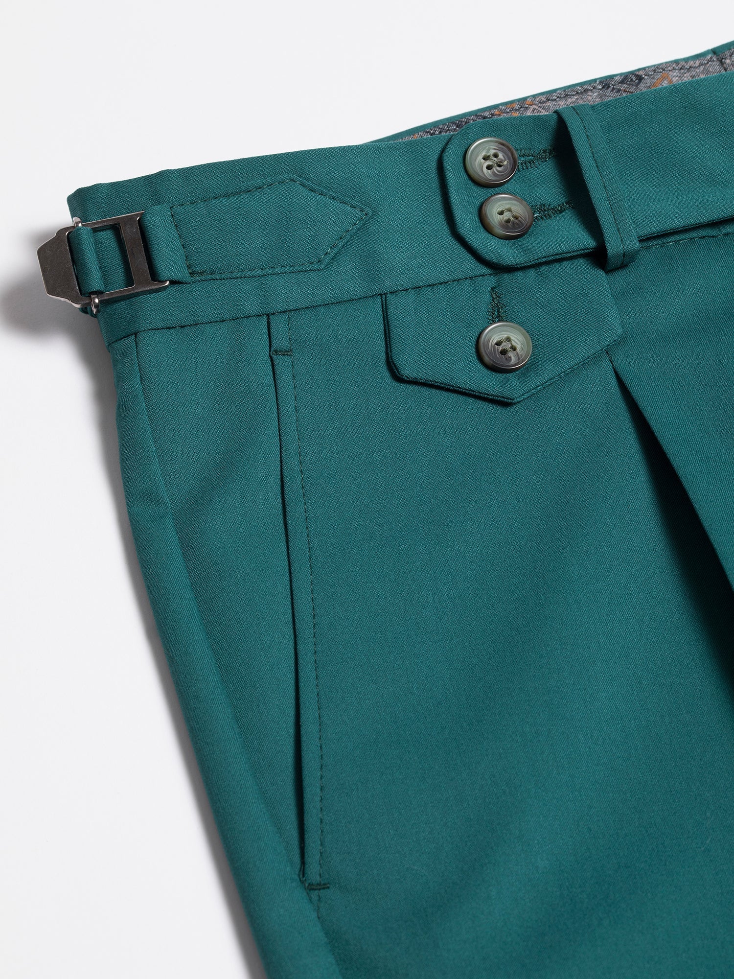 Green Modern-Fit Suit 3-Piece VIOSSI