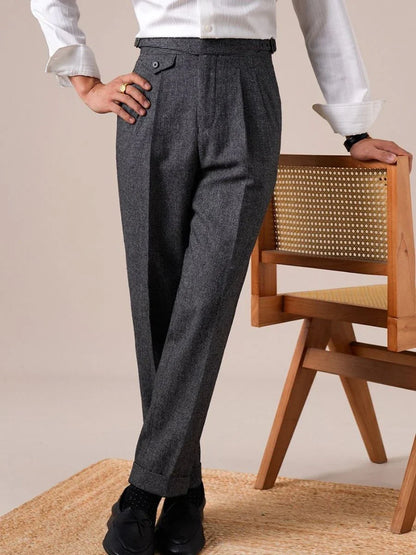 Bergamo High Waisted Wool Grukha Pants