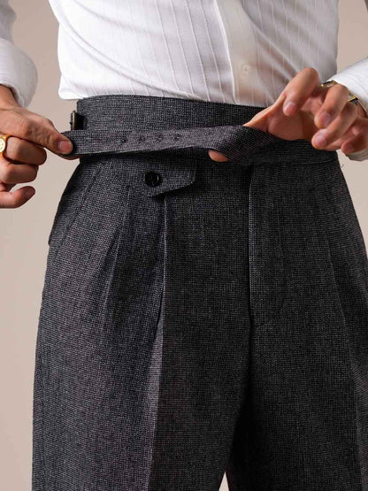 Bergamo High Waisted Wool Grukha Pants