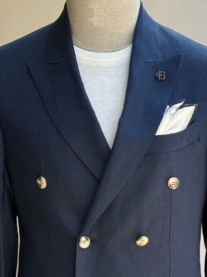 Navy Double Breasted Blazer VIOSSI - CB