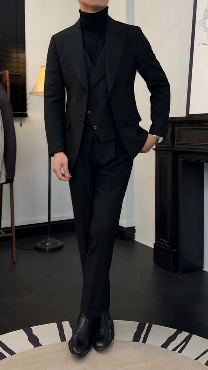 Men’s Black Milano Suit