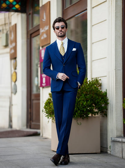 Navy Slim-Fit Suit 3-Piece VIOSSI