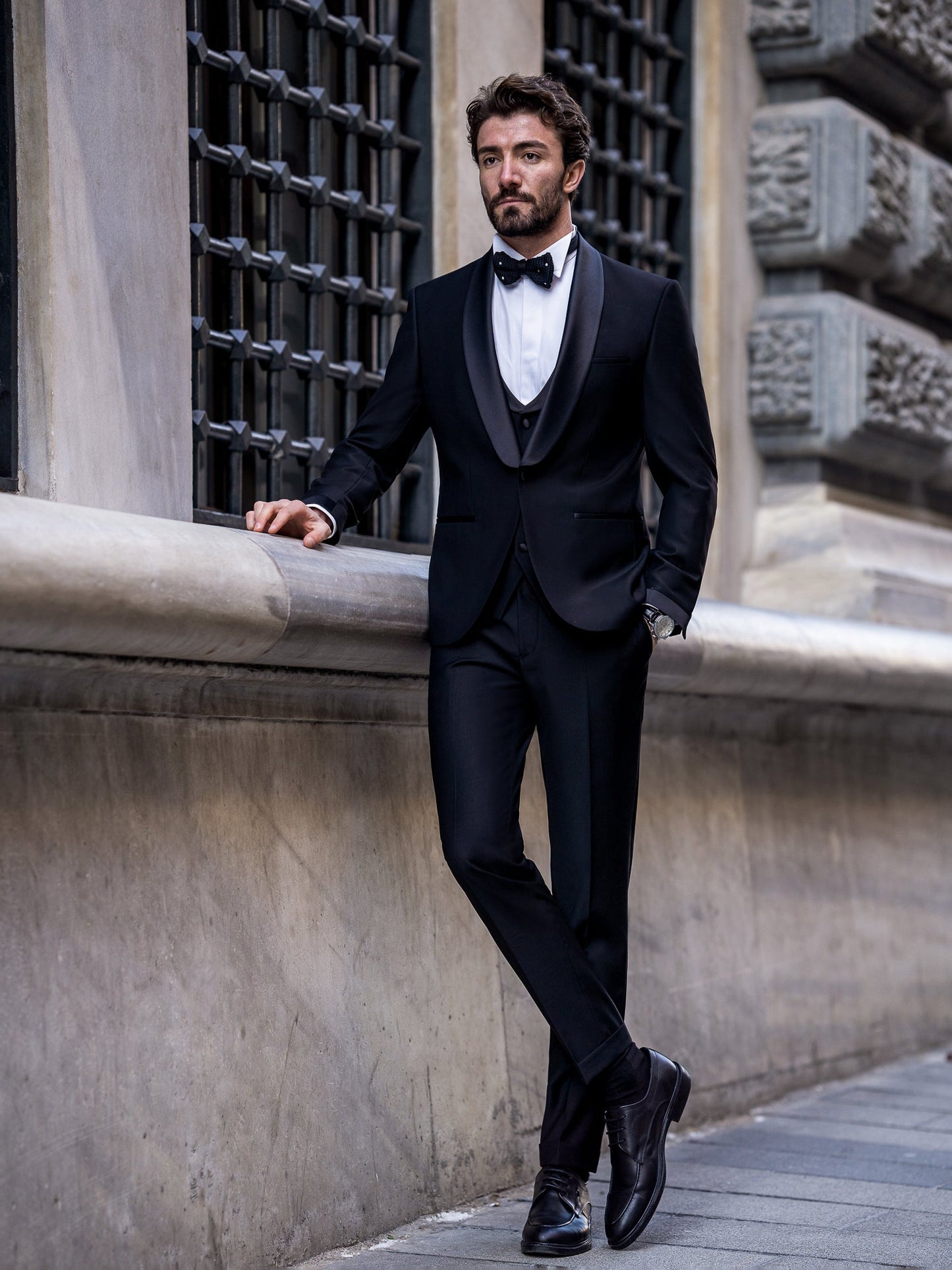 Black Slim-Fit Tuxedo 3-Piece