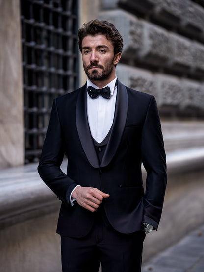 Black Slim-Fit Tuxedo 3-Piece