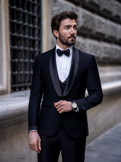 Black Slim-Fit Tuxedo 3-Piece