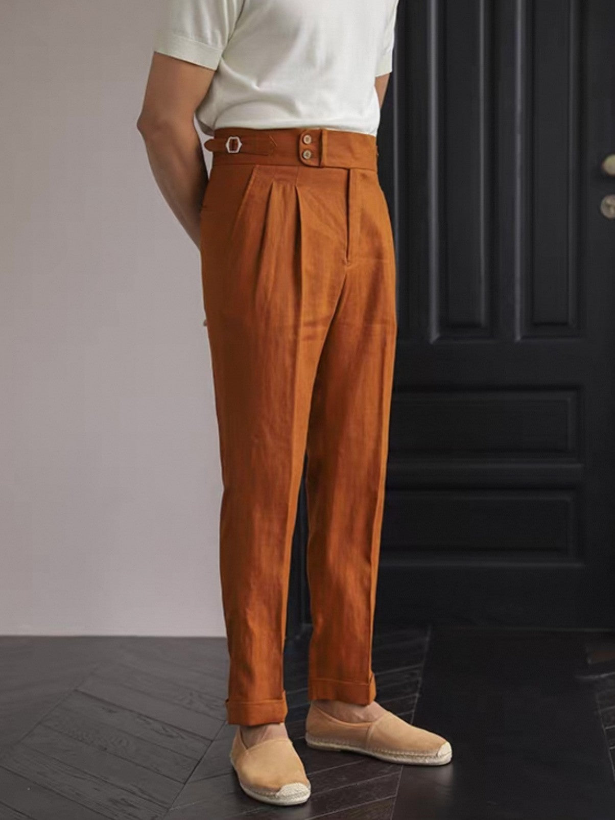 Sidetab Linen Trousers Season 2