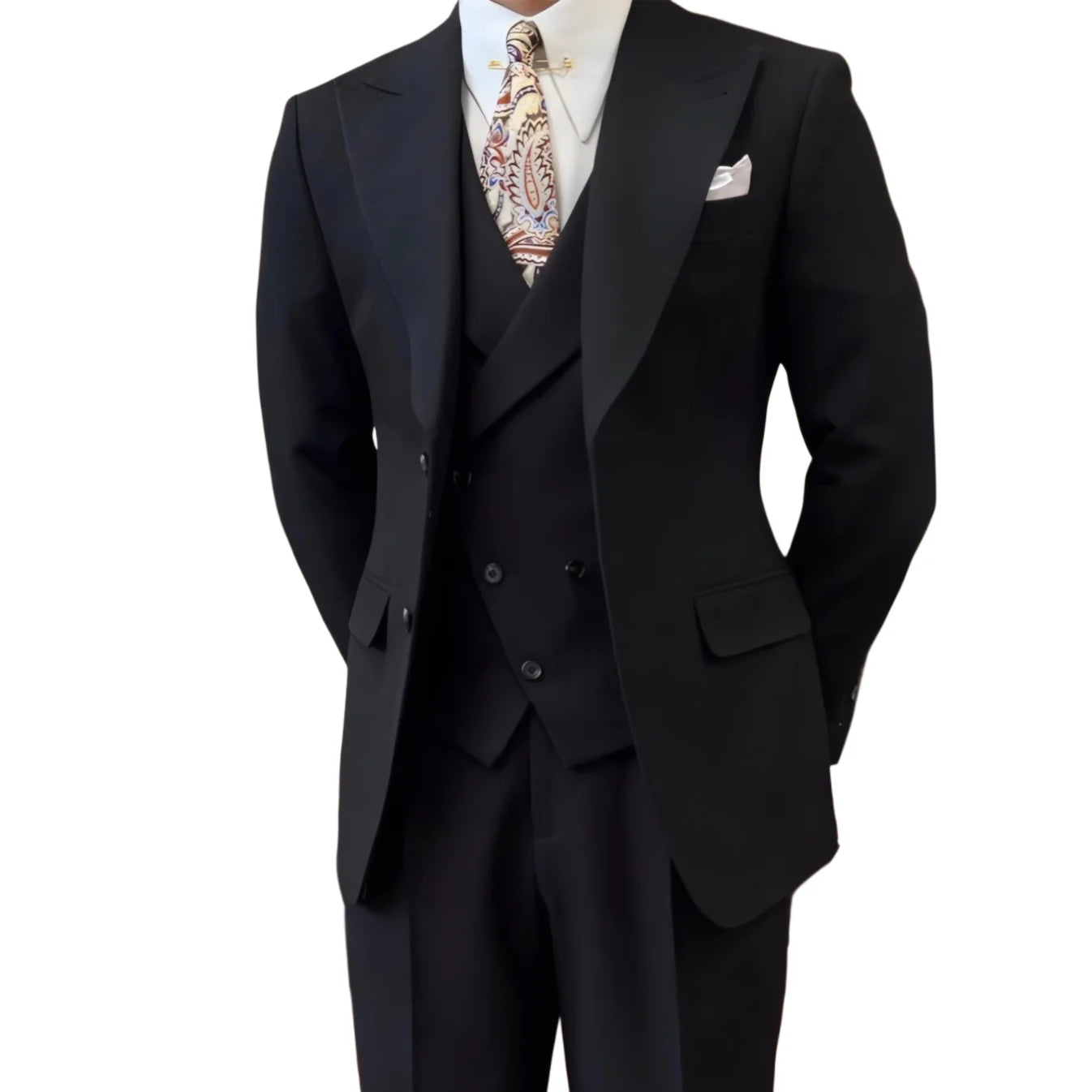 Men’s Black Milano Suit