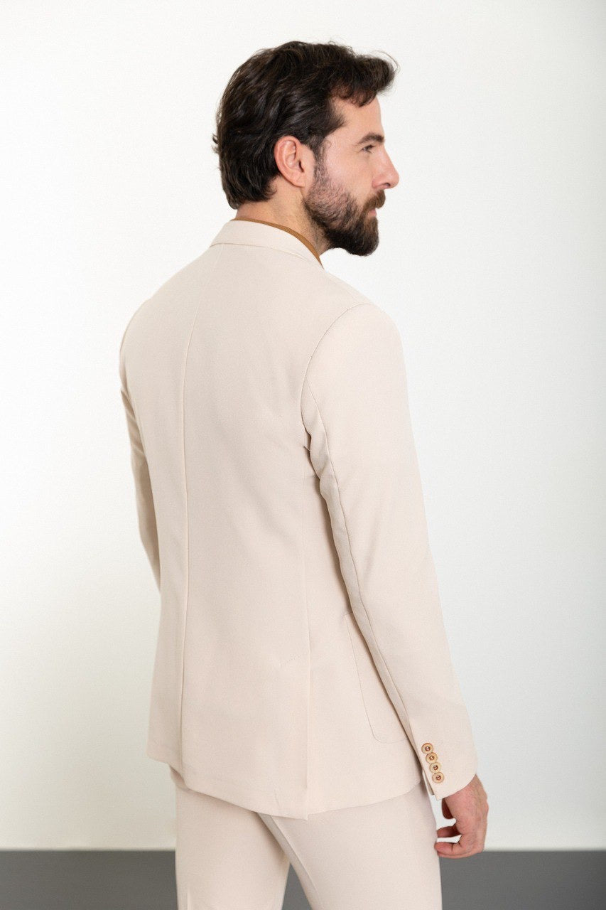 Brabion Marco Beige Slim Fit 2 Piece Suit - The Ultimate Versatile Men's Suit