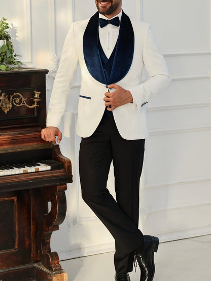 White Slim-Fit Tuxedo 3-Piece