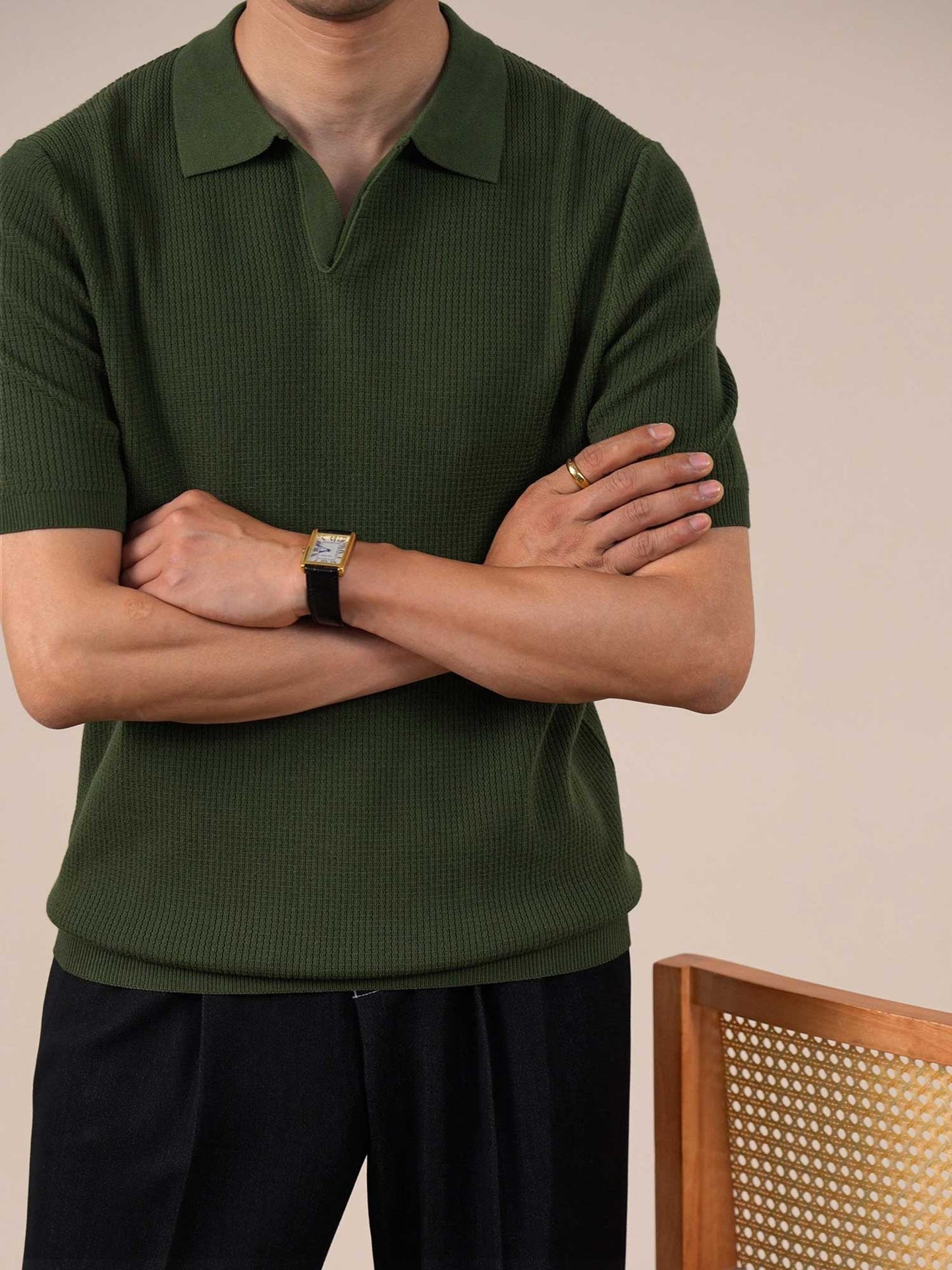 Men’s Seagull Collar Polo Shirt BRABION