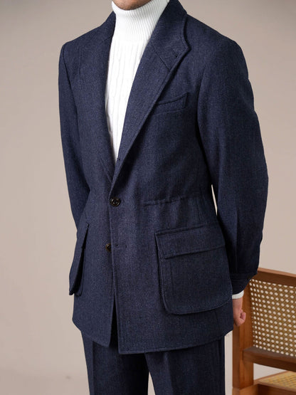Men’s Spanish-Style Wool-Blend Jacket - BRABION