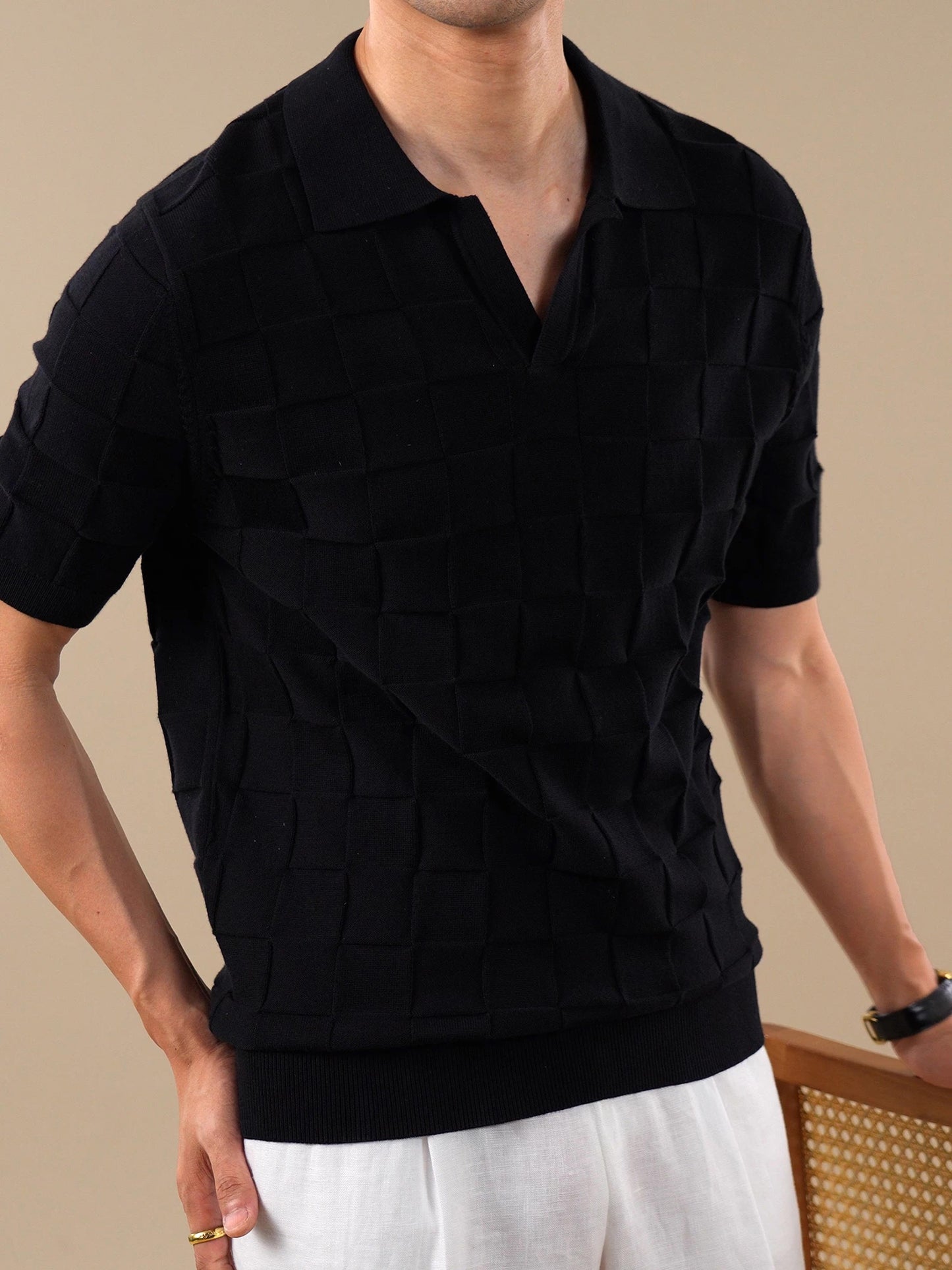 Design Polo Short Sleeve Men's Breathable Shirt