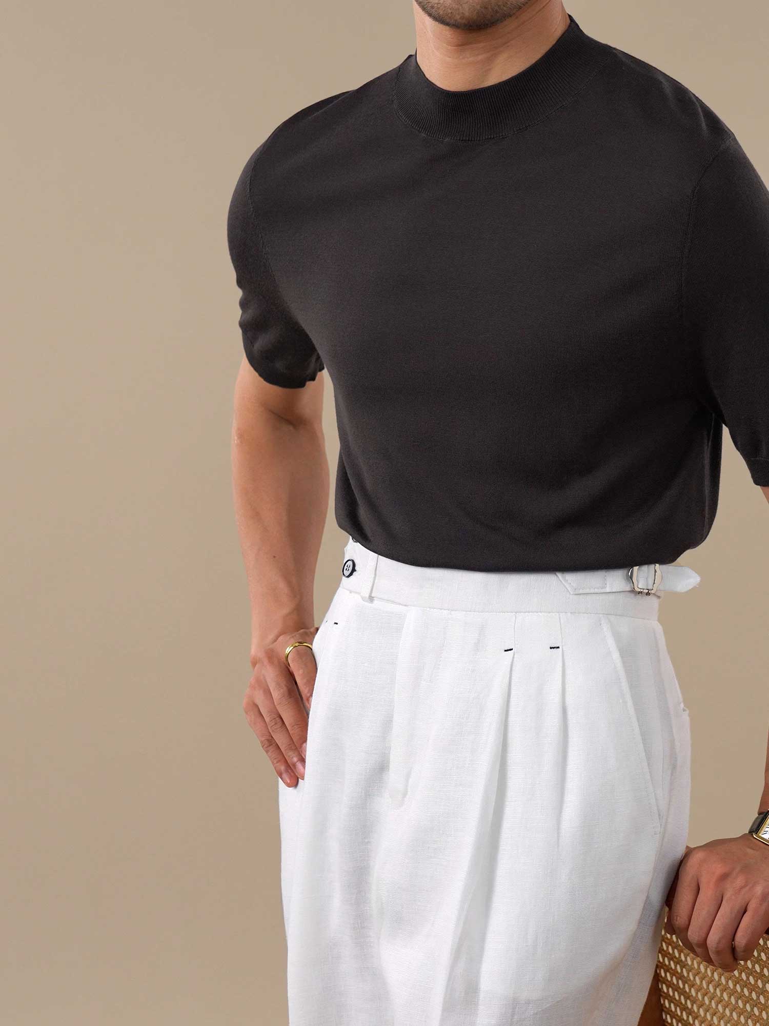 Men's Cooling Acetate Short Sleeve Crewneck T-Shirt BRABION